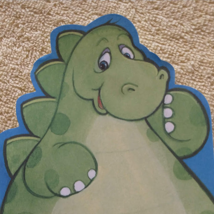 dinosaur shaped notepad